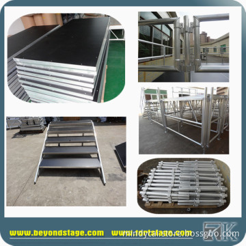 high quality aluminum stage on hot selling